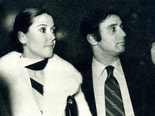 Mónica Randall con José Sásamo su expareja