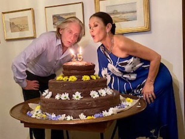 Catherine y Michael, en su último cumpleaños el pasado septiembre.