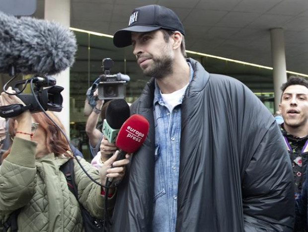 Gerard Piqué saliendo de los juzgados el 1/1/22