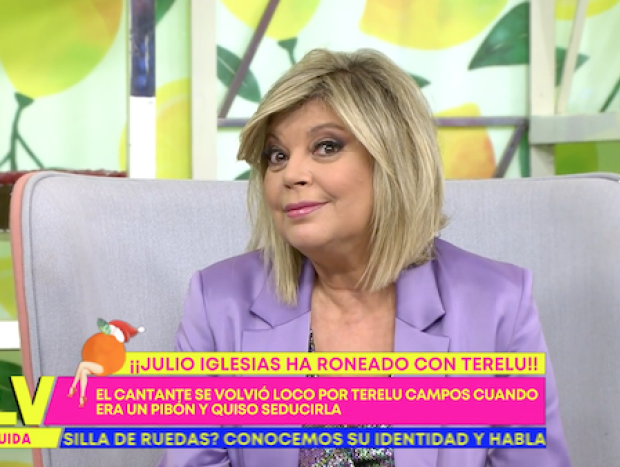 Terelu Campos en 'Sálvame' hablando sobre su complicidad Julio Iglesias.