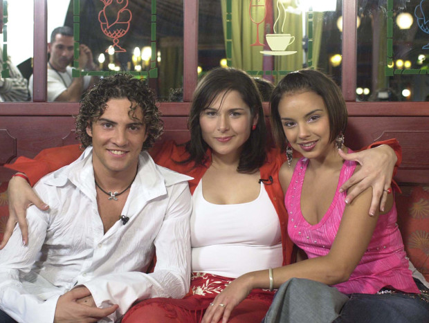 Rosa López con David Bisbal y Chenoa cuando eran pareja