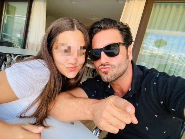 David Bustamante con su hija Daniella en una imagen de redes.