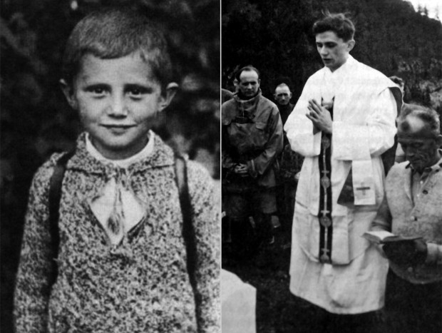 Benedicto XVI de niño y joven