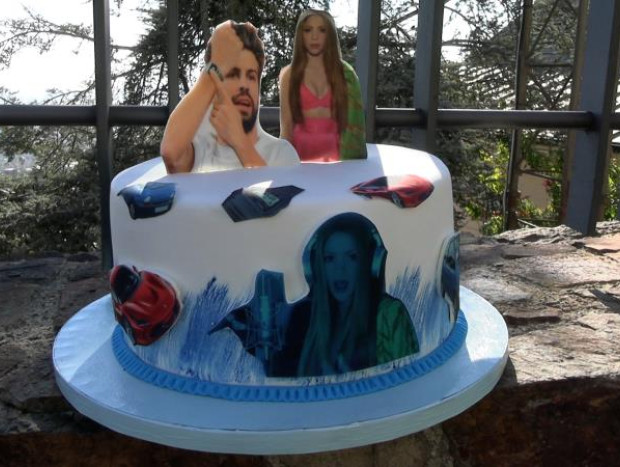 La tarta de Shakira y Piqué por sus cumpleaños.
