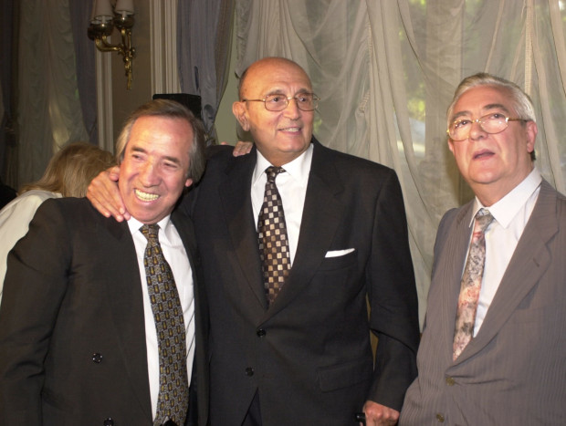 El Fary, José Luis Cantero, con Tony Leblanc y el humorista José Luis Coll.