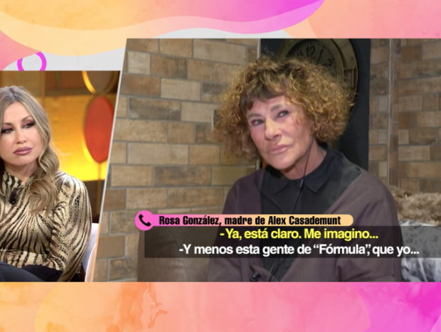 Verónica Romero escucha sorprendida las declaraciones de Rosa en 'Fiesta'.