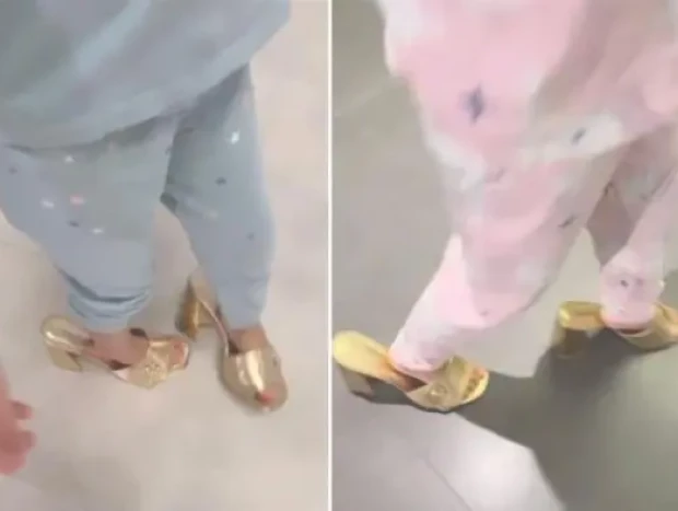 Georgina comparte una imagen de sus hijas en sus tacones de 1.000 euros.