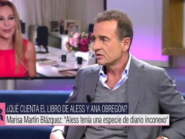 Alessandro Lequio en el plató de 'El programa de Ana Rosa' hablando del libro de su hijo