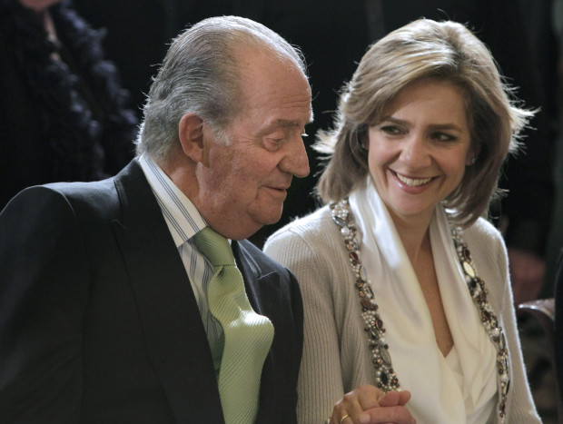 Juan Carlos I con su hija, la infanta Cristina.