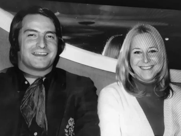 Nino Bravo con su mujer, María Amparo