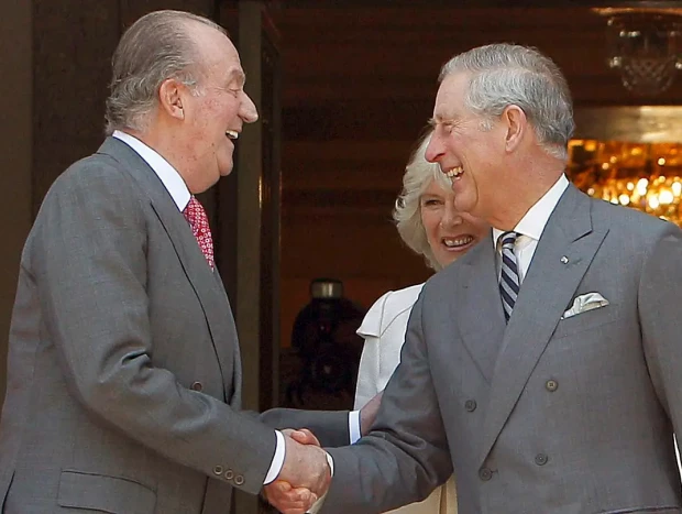 Juan Carlos con Carlos de Inglaterra