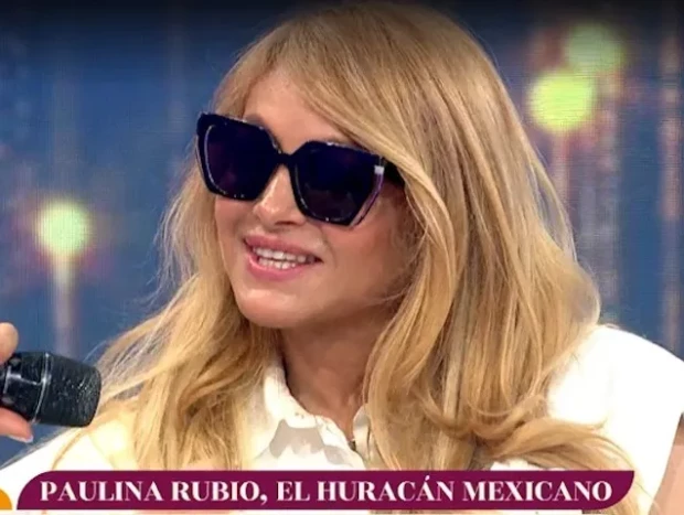 Paulina Rubio habla de Rocío Carrasco ante Sonsoles Ónega.