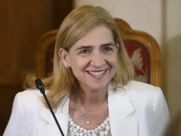 La infanta, sonriente, en una imagen de archivo de 2022.