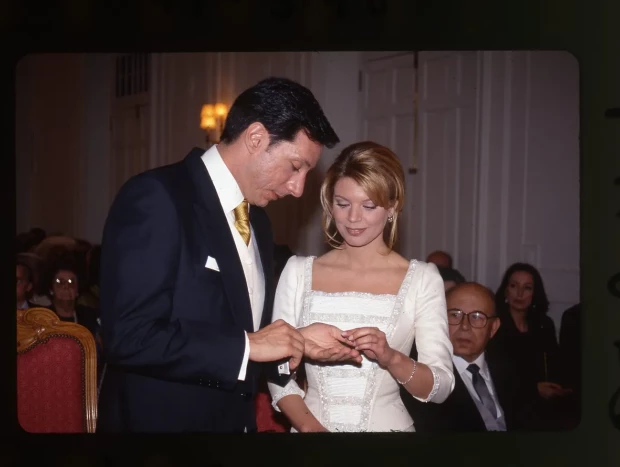 Terelu y Alejandro Rubio, el día de su boda.