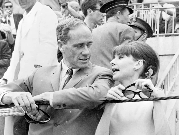 Mel Ferrer y Audrey Hepburn