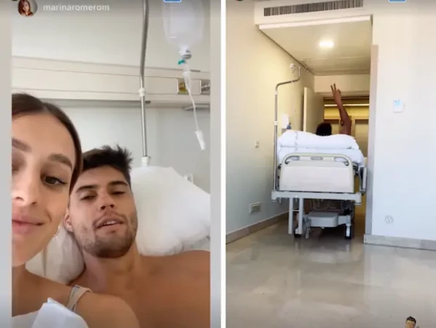 Javier Tudela comparte unas imágenes desde el hospital