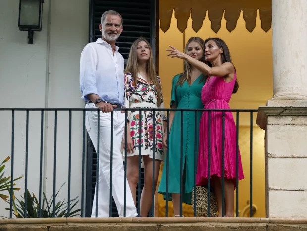 Leonor, antes de mudarse a Zaragoza, junto a su familia en Mallorca.