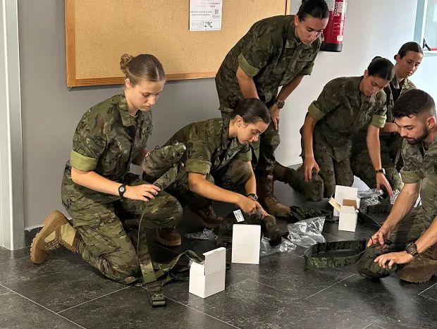 Leonor en la academia militar