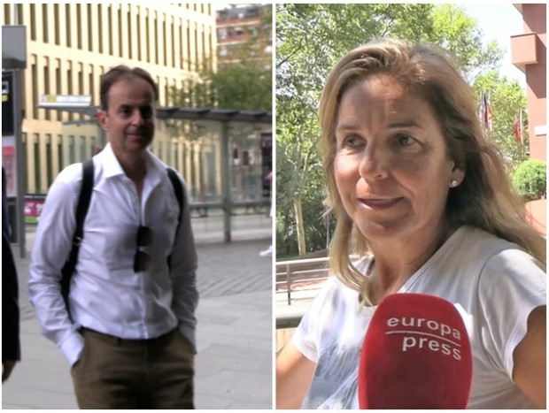 Arantxa Sánchez Vicario y Josep Santacana en un montaje