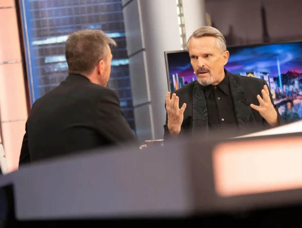 Miguel Bosé en su visita a El Hormiguero el 19 de septiembre de 2023