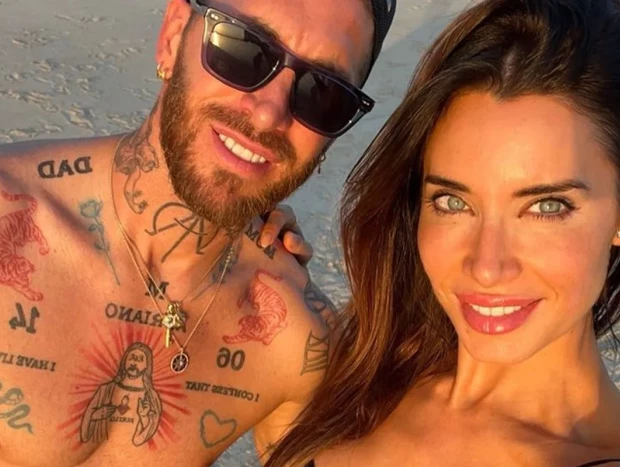 Pilar Rubio y Sergio Ramos, en una imagen de redes sociales.