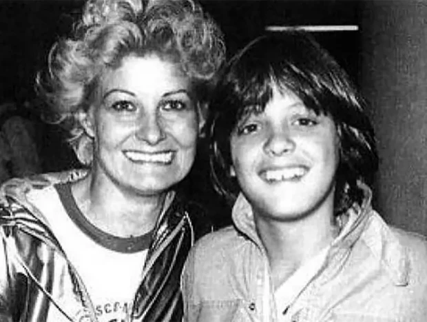 Marela Basteri con su hijo, Luis Miguel, cuando éste era un niño.