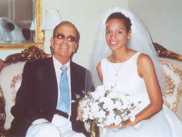Papuchi y Ronna Keitt, el día de su boda.