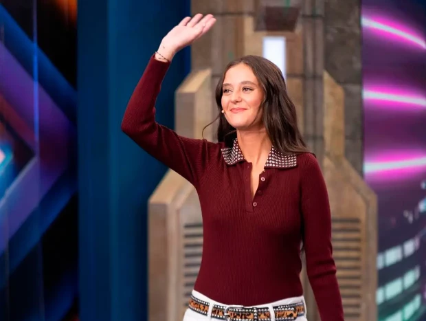 Victoria Federica entrando en el plató de 'El Hormiguero'