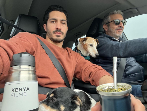 Ricardo Darín, junto a su hijo, Chino