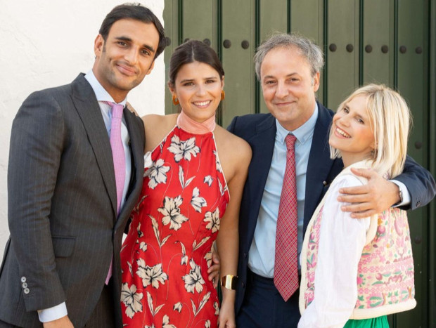 Manuel Vega, Tana Rivera, Eugenia Martínez de Irujo y su novio Narcís Rebollo.