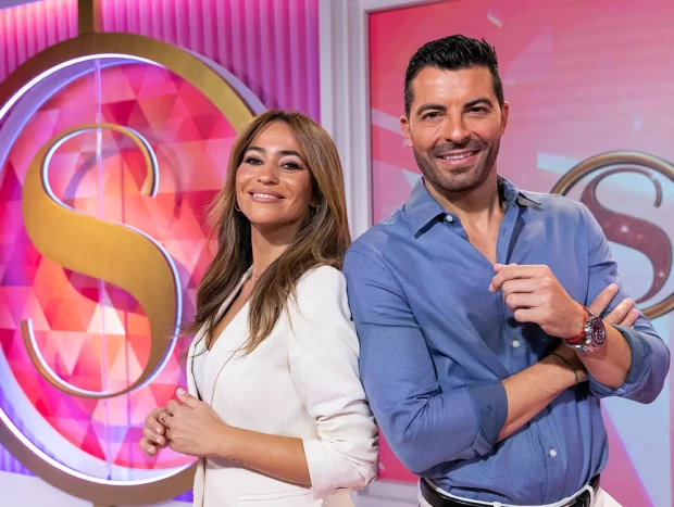 María Verdoy con Antonio Santana en 'Socialité'.