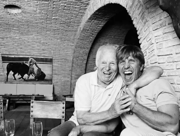 Manuel Díaz 'El Cordobés' con su padre, Manuel Benítez 'El Cordobés'