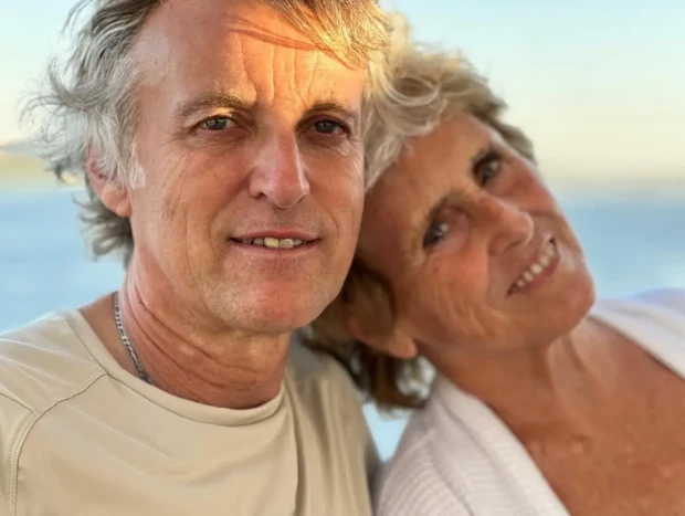 Mercedes Milá con su amigo Jesús Calleja.