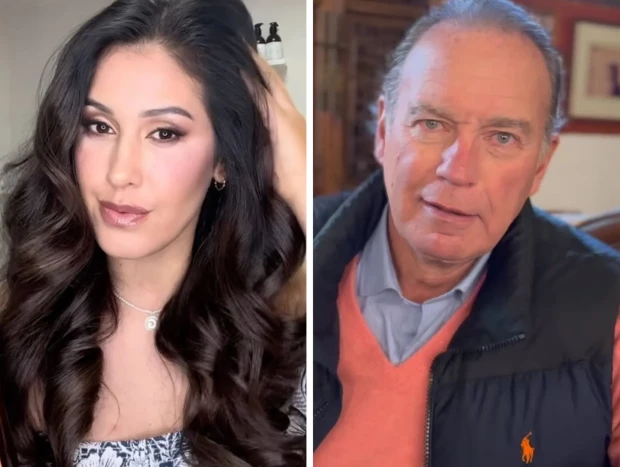Gabriela Guillén en un montaje con Bertín Osborne