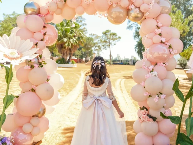 Pastora Soler enseña una imagen su hija Estrella de espaldas en su primera comunión