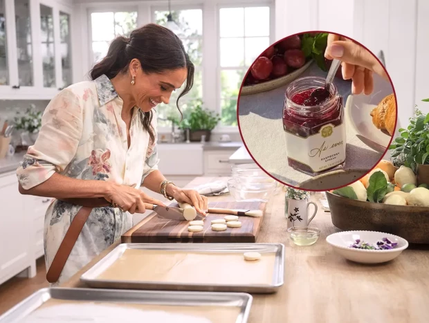 MEGHAN MARKLE ha apostado, a los 43 años, por una web dedicada al hogar y la gastronomía, en la que vende mermeladas, miel, tés y galletas.