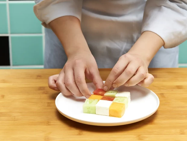 Ensalada cubo Rubik-Truco