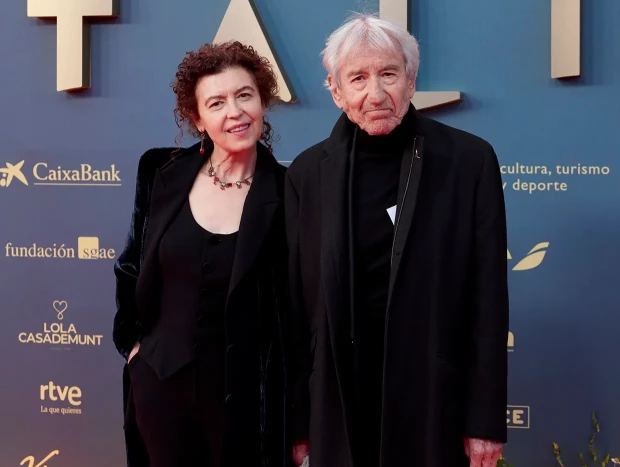 José Sacristán con su esposa, Amparo Pascual, con la que se casó en 2008.