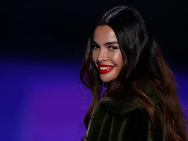 Joana Sanz en una imagen de EFE en el desfile de Lola Casademunt
