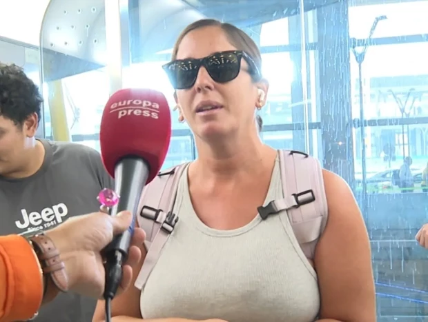 Anabel Pantoja recién llegada a Madrid