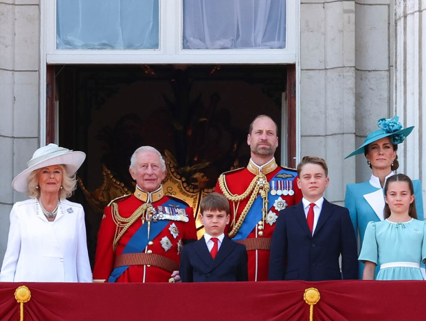 La familia real británica en el reciente desfile Trooping The Colour.
