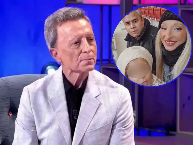 Ortega Cano en un montaje con José Fernando y Michu con su hija Rocío