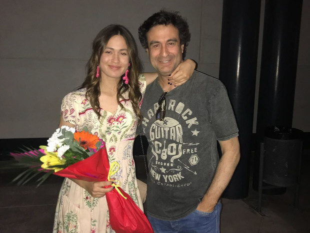Pepe Rodríguez con su hija María.