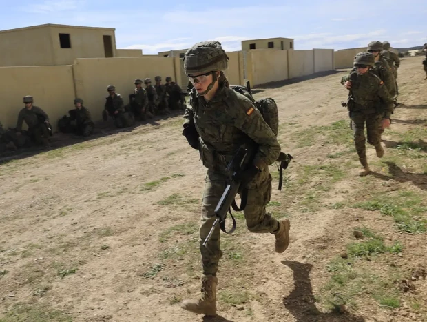 Leonor en su formación militar