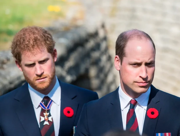 Los príncipes Harry y Guillermo