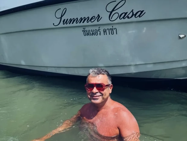 Jorge Javier disfrutando de sus vacaciones en Tailandia