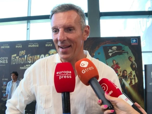 Joaquín Prat en la premier de 'Futbolísimos 2'