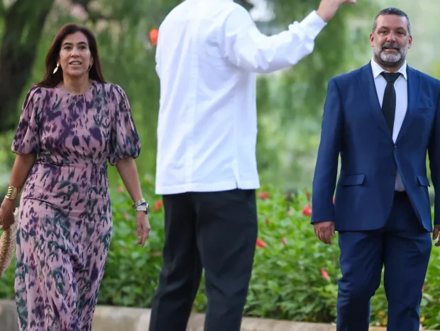 Jaime Anglada con su mujer, Pilar Aguiló