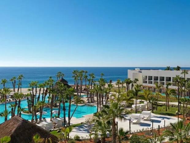 Imagen aérea del hotel Paradisus Los Cabos donde se ha alojado Alexia Putellas