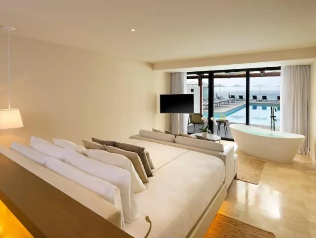Imagen de una habitación del hotel Paradisus Los Cabos donde se ha alojado Alexia Putellas